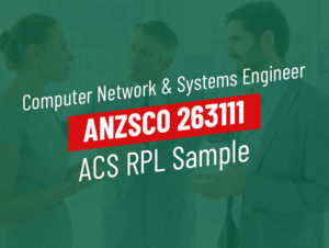 ACS RPL Sample Computer Network and Systems Engineer