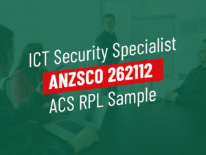 ACS RPL Sample ICT Security Specialist
