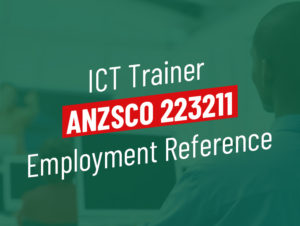 employment reference letter sample ICT Trainer