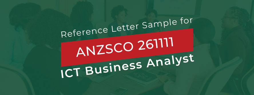 ACS Reference Letter Sample for ICT Business Analyst