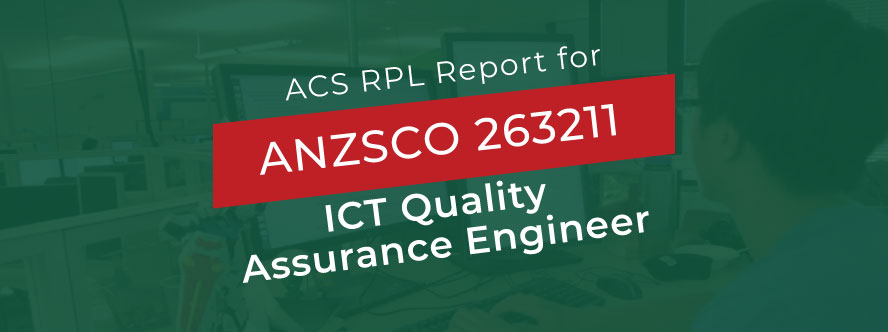 ACS RPL Sample for ICT Quality Assurance Engineer