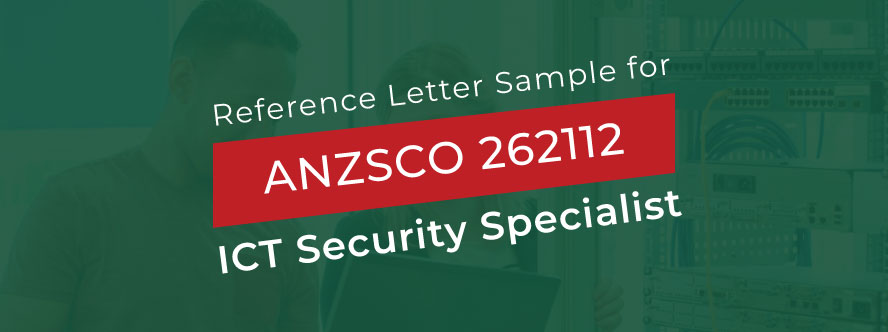 ACS Reference letter Sample for ICT Security Specialist