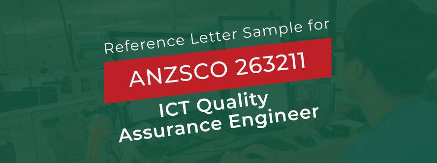 ACS Reference Letter Sample for ICT Quality Assurance Engineer
