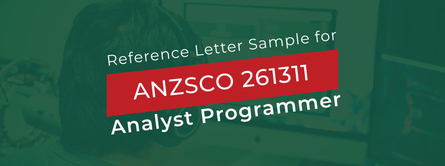 acs reference letter sample for analyst programmer