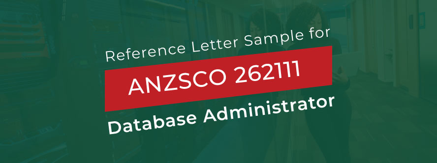 ACS Reference letter Sample for Database Administrator