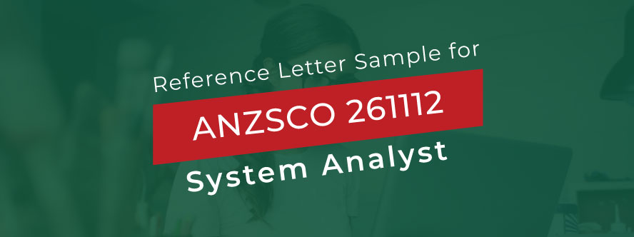 ACS Reference Letter Sample For Systems Analyst