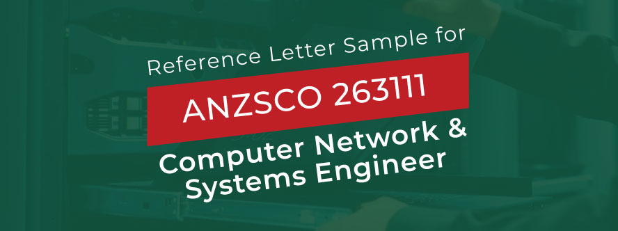 ACS Reference Letter Sample for Computer Network and Systems Engineer
