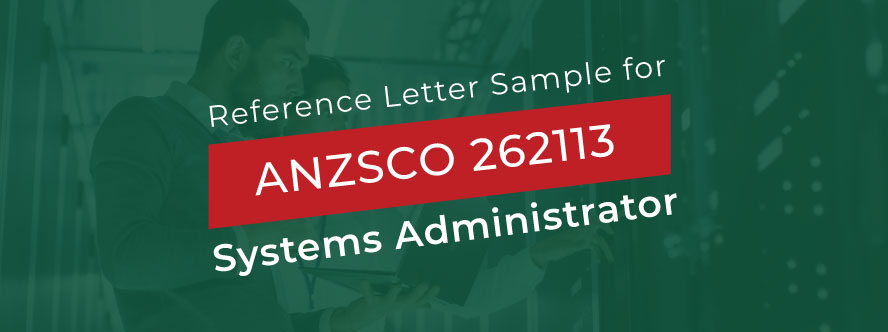 ACS Reference Letter Sample for Systems Administrator