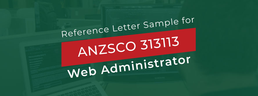 ACS Reference Letter Sample for Web Administrator