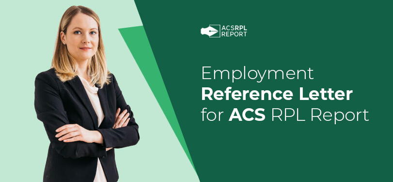 Employment Reference Letter for ACS RPL Report
